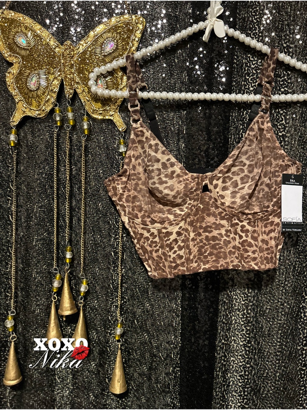 🐆 Sofia Intimates by Sofia Vergara Unlined Demi Longline Bra – Size 34C 🐆
